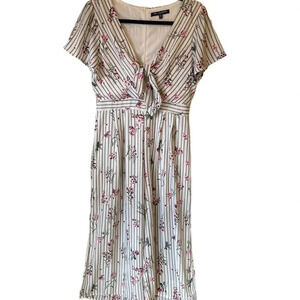 One Clothing Los Angeles Floral Print Wide Leg Summer Beach Romper Women Size M